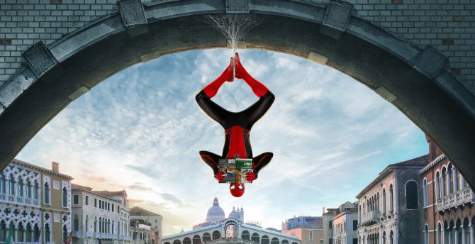 Spider-man: Far From Home, movie, read wallpaper