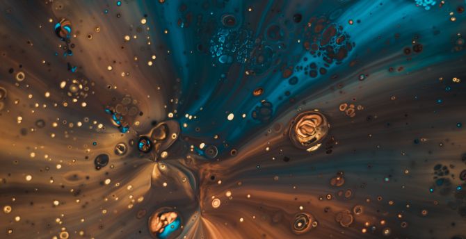 Stains, bubbles, close up, liquid wallpaper