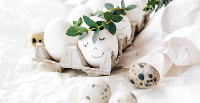 Art on eggs, cute, festival, Easter wallpaper