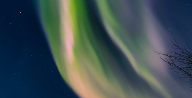 Green Aurora, night, sky, nature wallpaper