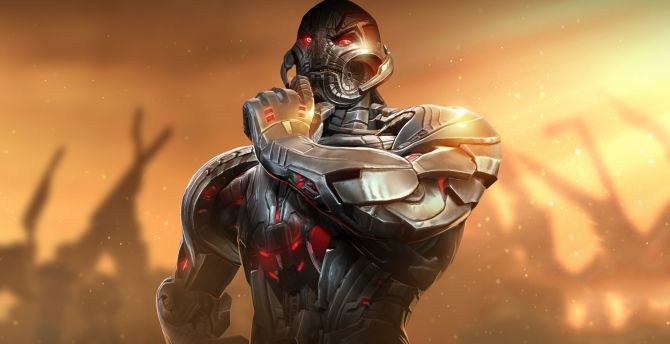 Ultron, villain, Marvel: Contest of Champions, mobile game wallpaper