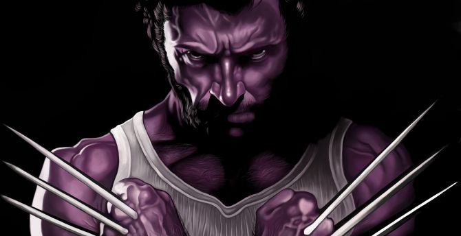 Wolverine, Hugh Jackman, artwork wallpaper