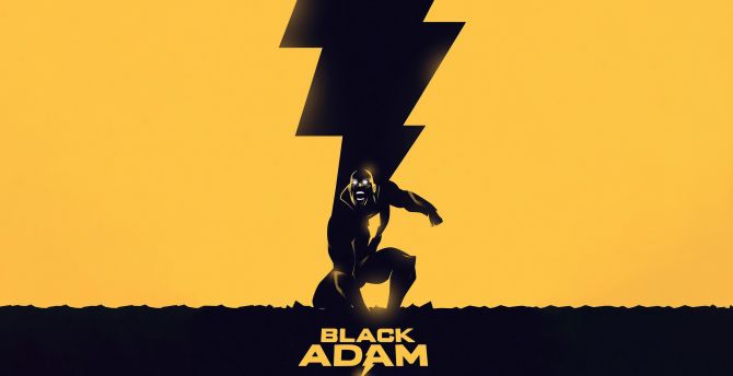 The Black Adam, movie 2023 poster wallpaper