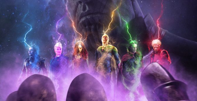 Infinite Power | Marvel paintings, Paintings art prints, Thanos marvel