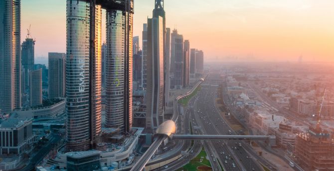 Dubai, high towers, buildings, city wallpaper