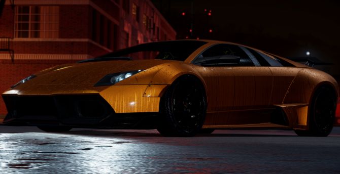 Lamborghini, sports car, Need For Speed, video game wallpaper