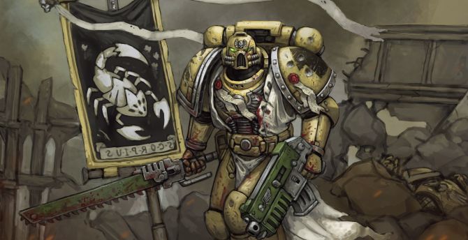 Warhammer 40k, video game, artwork wallpaper