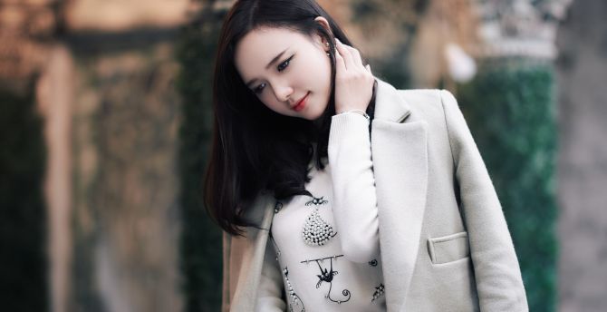Cute and beautiful, girl model, Asian wallpaper