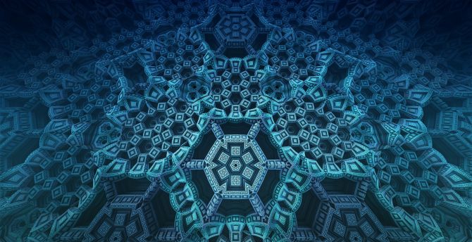 Geometrical pattern, mandala, fractal wallpaper