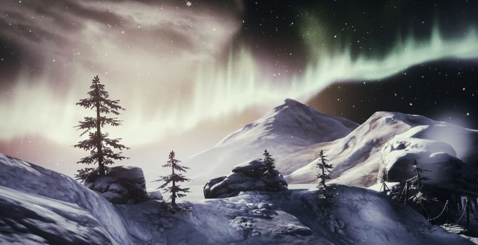 Northern Lights, Brothers: A Tale of Two Sons, landscape wallpaper