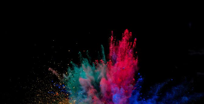 Colors, blast, explosion, colorful wallpaper