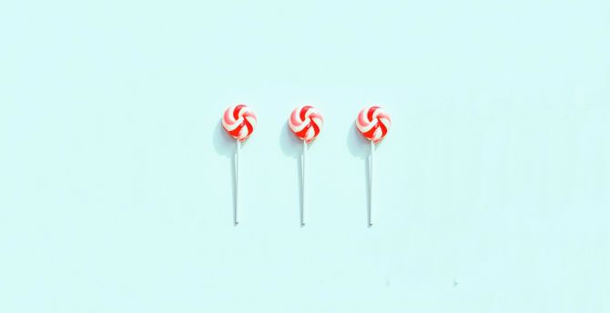 Lollipops, sweet candy, minimal wallpaper