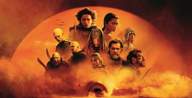 Novel based movie, Dune Part Two, 2024 wallpaper