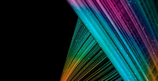 Lines, colorful threads, abstract wallpaper