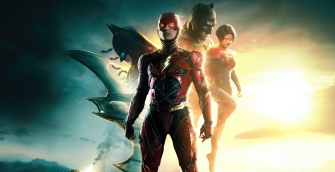 The Flash movie, 2023 movie, heroes wallpaper