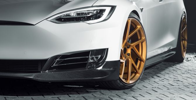 Tesla Model S, novitec, wheels, luxury car wallpaper