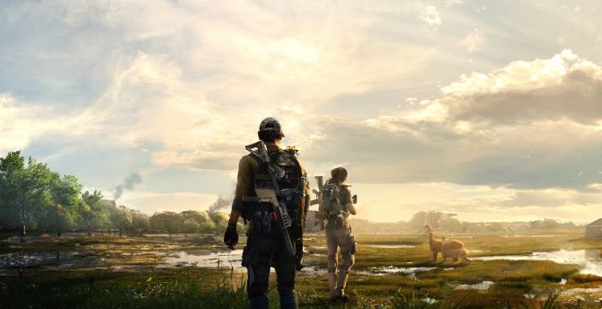 Tom Clancy's The Division 2, video game, landscape, soldiers wallpaper