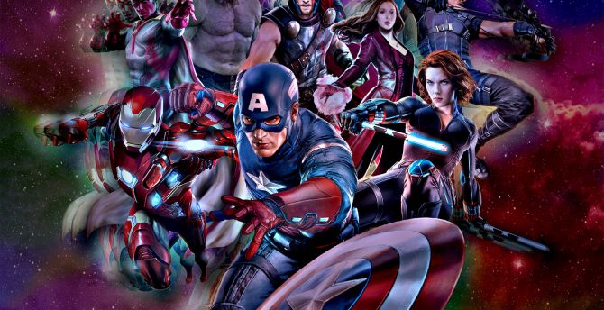 The Avengers, marvel comics, superhero wallpaper