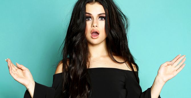Selena Gomez, stunned, actress, photoshoot wallpaper