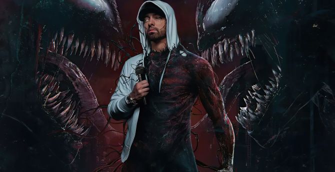 Eminem X Venom, fan art wallpaper