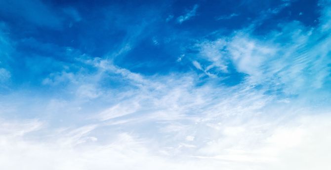 Clouds and blue sky, sunny day wallpaper