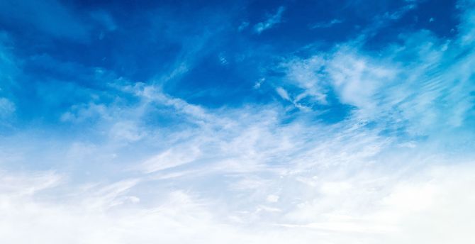 Wallpaper clouds and blue sky, sunny day desktop wallpaper, hd image ...