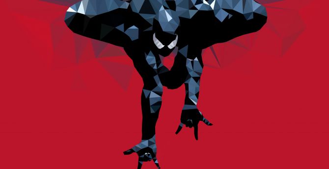 Sinister, spider-man, low poly, art wallpaper