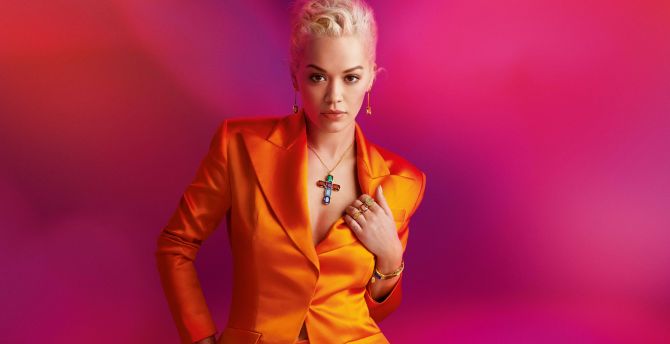 Gorgeous, singer, Rita Ora, blonde, 2019 wallpaper