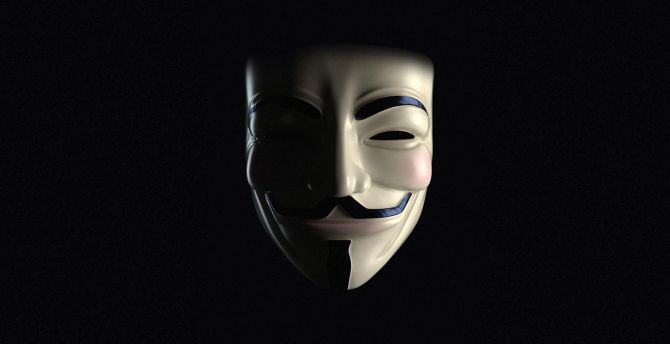Wallpaper anonymous, mask, dark desktop wallpaper, hd image, picture,  background, 2ed0df | wallpapersmug