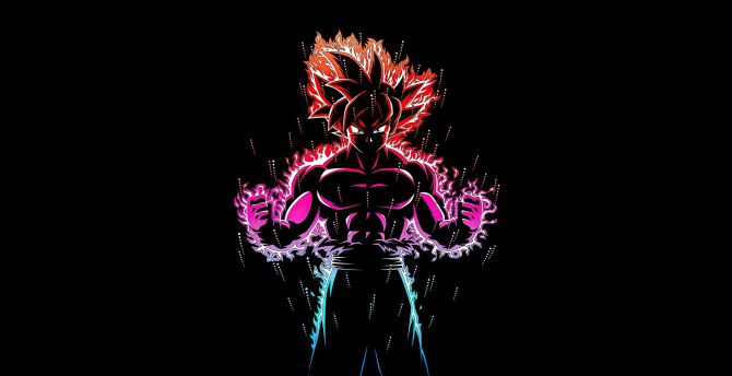 Dragon Ball Z, Goku, Ultra Instinct, art wallpaper