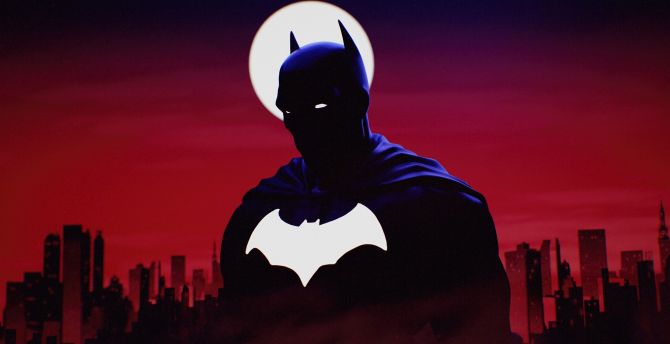The Batman, minimal art, dark wallpaper