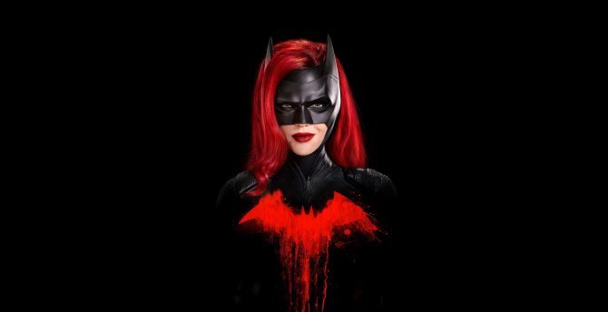 Batwoman, Ruby Rose, minimal, fan art wallpaper