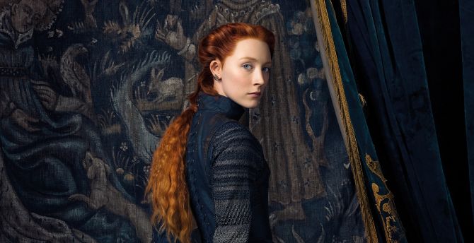 Saoirse Ronan, Mary Queen of Scots, 2018, movie wallpaper