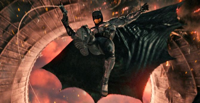 Batman, jump, justice league, 2017 movie wallpaper