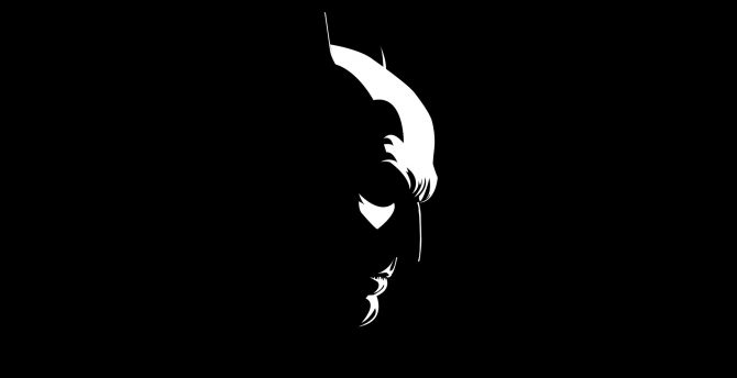 Batman, dark knight, minimal wallpaper