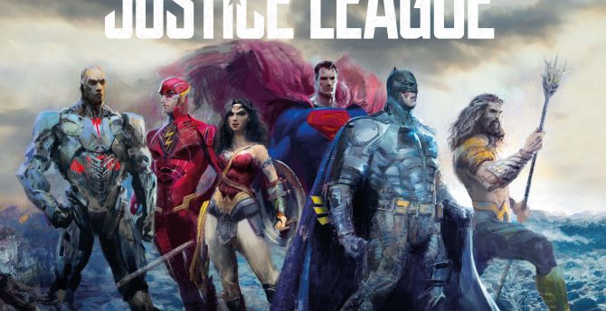 Justice league, movie, fan artwork, batman, superman, wonder woman wallpaper