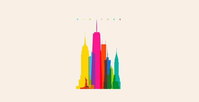 Minimal, new york, cityscape wallpaper