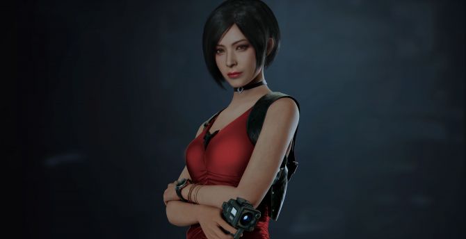 Ada Wong, Resident Evil 2, confident, video game wallpaper
