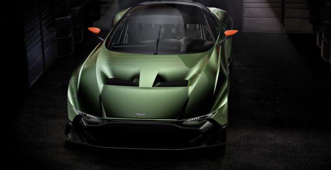 Front, supercar, Aston Martin Vulcan, 2018 wallpaper