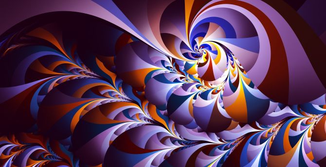 Swirl, fractal, digital art, pattern wallpaper