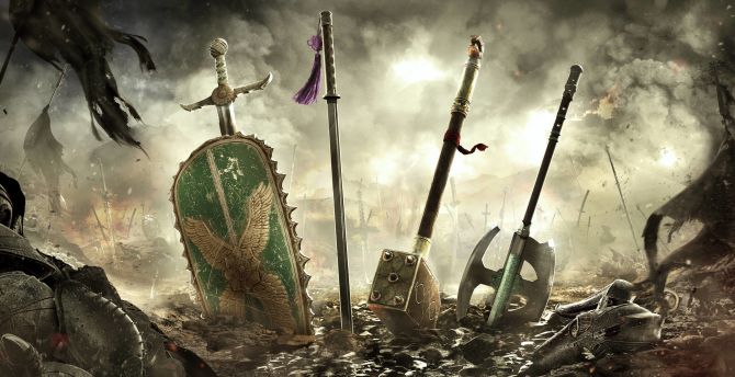 Weapons, swords and shields, For Honor, 2019 game wallpaper