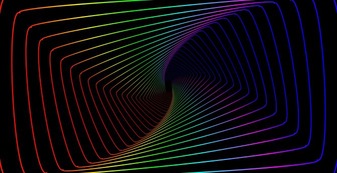 Colorful lines, swirl, abstract, minimal wallpaper