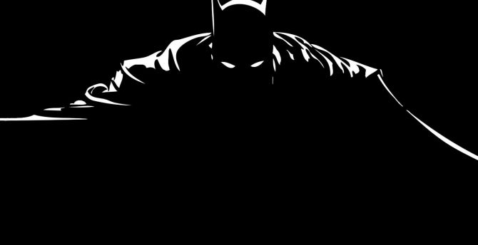 Minimal, dark, batman, superhero, dc comics wallpaper