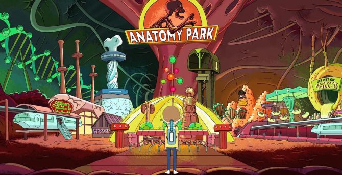 TV show, Rick and Morty, anatomy park wallpaper