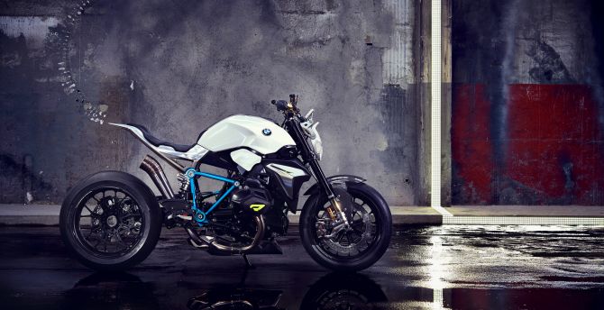 BMW concept Roadster, bike, basement wallpaper