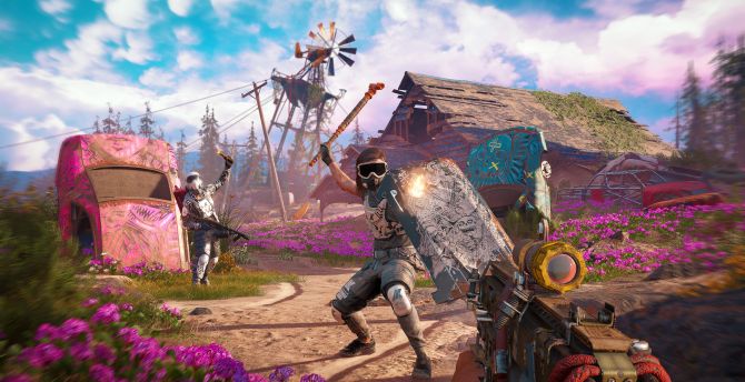 Far Cry New Dawn, video game, 2018, fight wallpaper