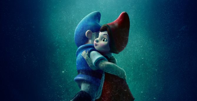 Sherlock Gnomes, 2018 movie, animated movie, couple wallpaper