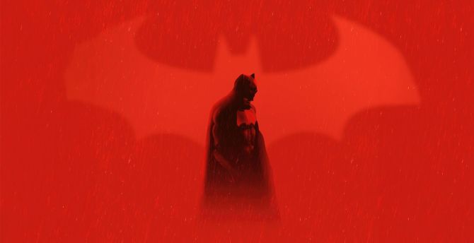 2023, batman movie, minimal and red wallpaper
