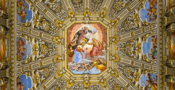 Dome, artwork, religious, architecture wallpaper