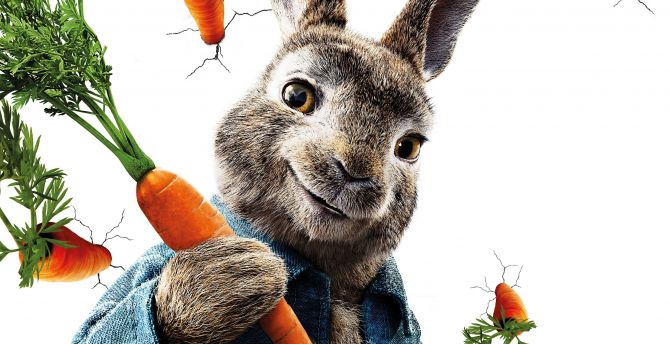 Peter rabbit, animation movie, Rabbit, 2018 wallpaper